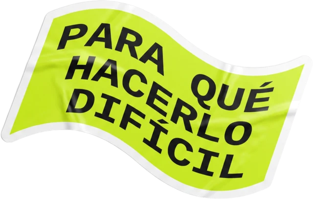 Sticker: para qué hacerlo difícil