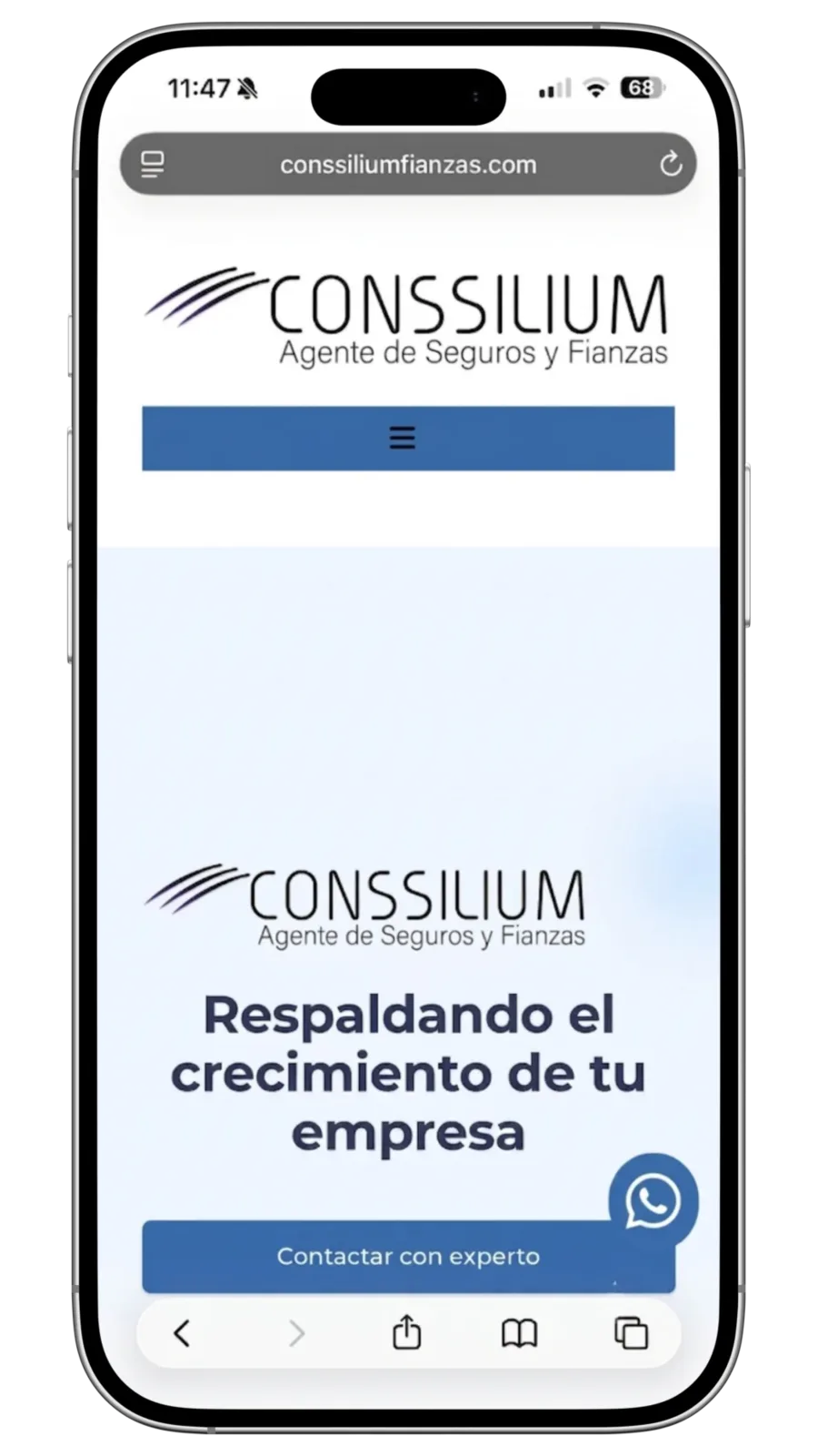 Conssilium — sitio anterior (antes)